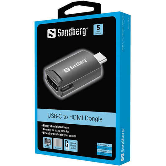Sandberg USB-C на HDMI адаптер