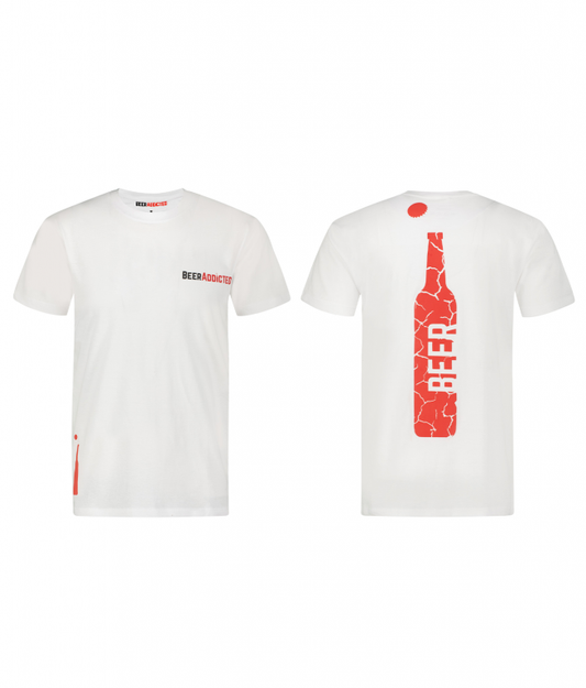 BeerAddicted маица Бела