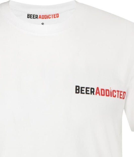 BeerAddicted маица Бела