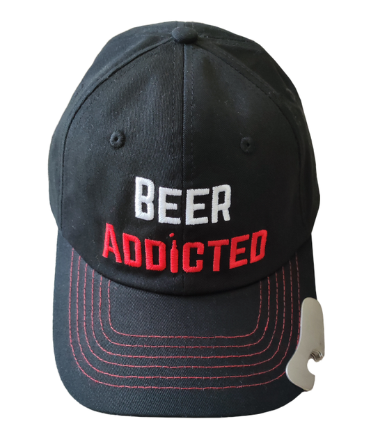 BeerAddicted шапка со отворач за шишиња на визир